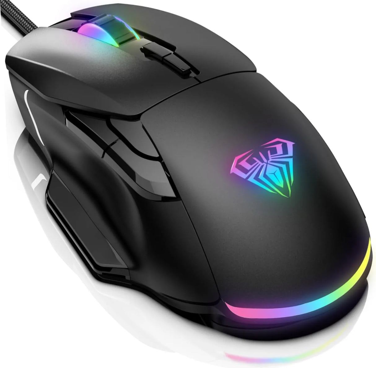 Aula F815 RGB Wired Gaming Mouse 1200-12800 DPI | PC Gaming Mouse (F815B)