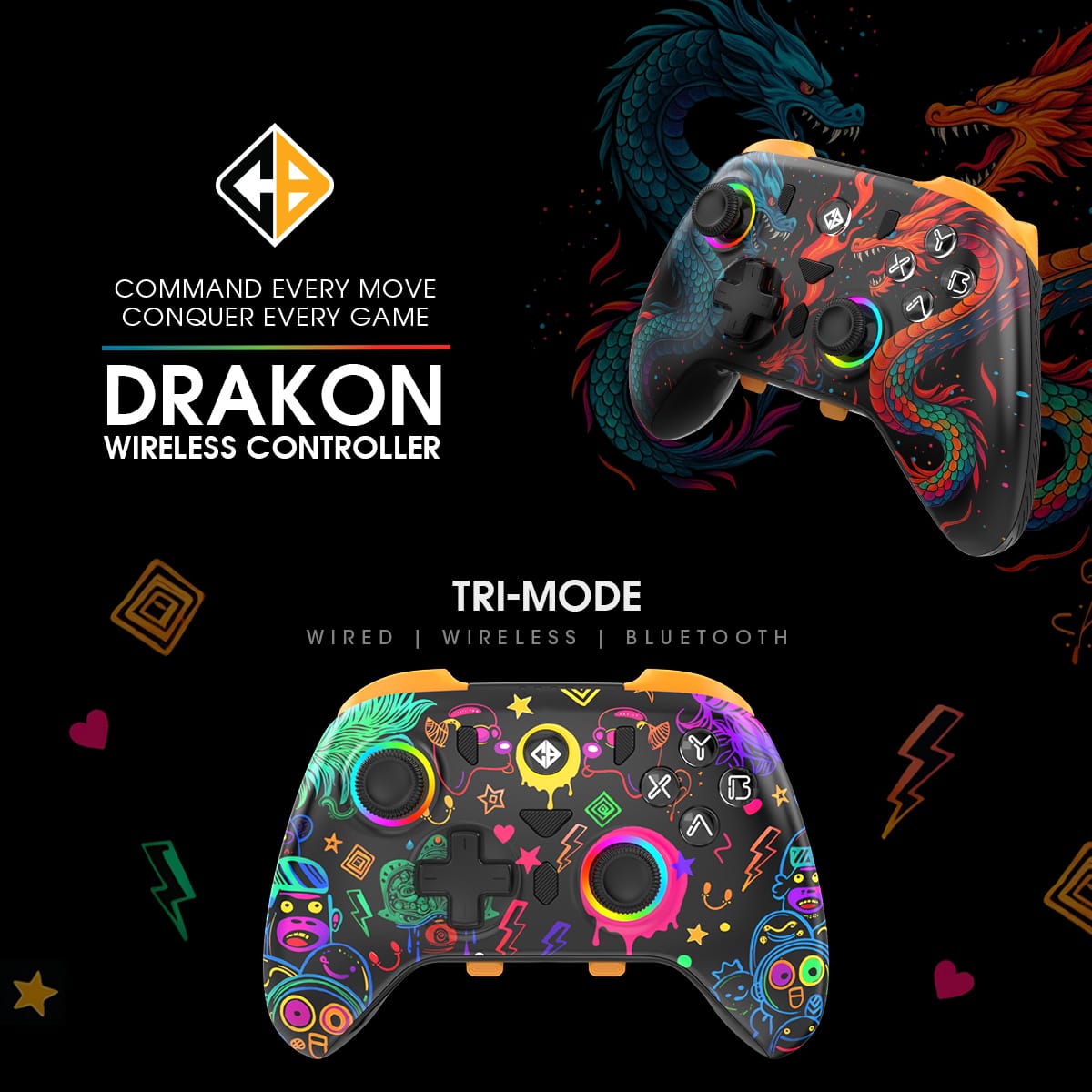 Cosmic Byte Drakon Tri Mode Controller