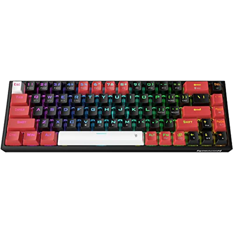 Castor K631 Pro - 65% Bluetooth + 2.4Ghz Wireless + Wired RGB Mechanical Keyboard (Red Switch)