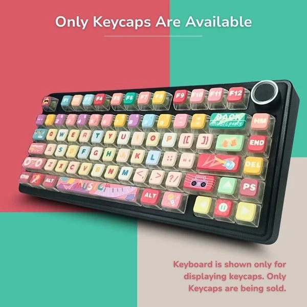 Pudding Keycaps 119 Qty | Compatible With All Size of Keyboard | Pudding keycaps Mixcolor (PdKMix)
