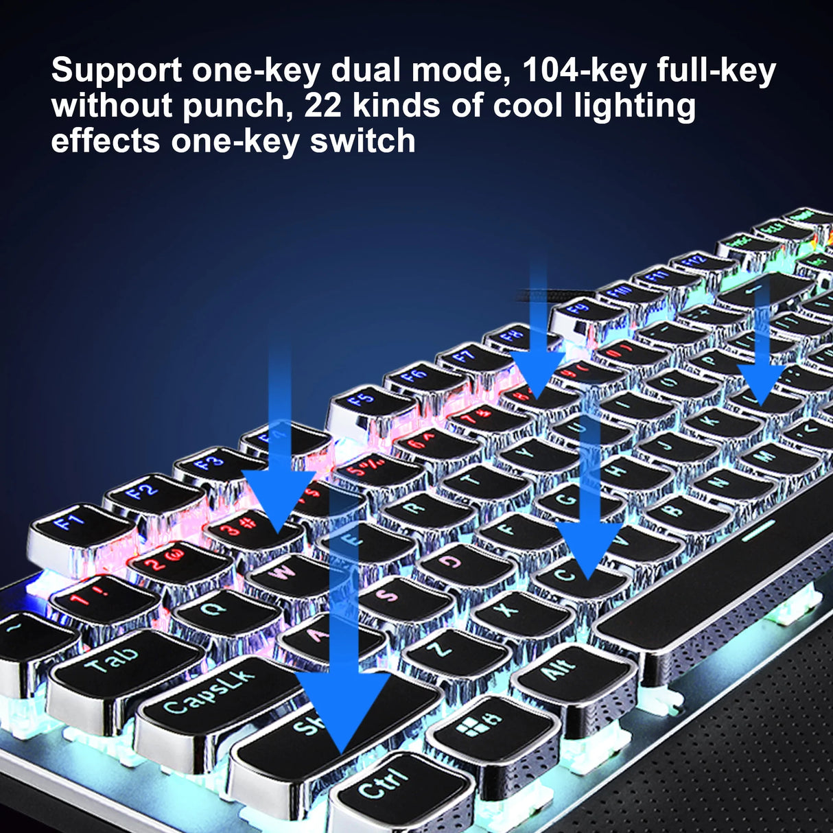 AULA F2088 RGB Mechanical Gaming Keyboard(Black)