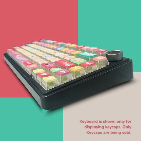 Pudding Keycaps 119 Qty | Compatible With All Size of Keyboard | Pudding keycaps Mixcolor (PdKMix)