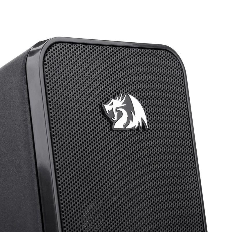 Stentor GS500 - 2.0 Channel Stereo Desktop Wired Gaming Computer Speaker With Red Backlight