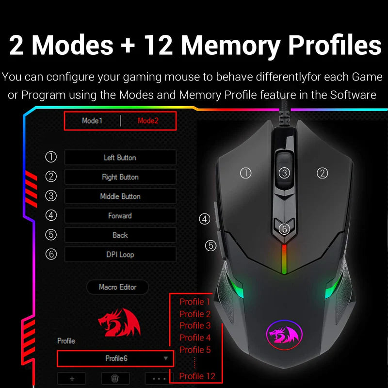 Centrophorus M601 Rgb Wired Mouse