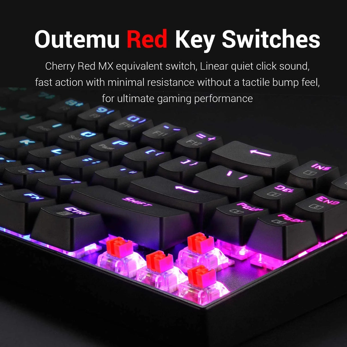 Deimos K599 - TKL 2.4Ghz+wired RGB Mechanical Keyboard (Red Switch)