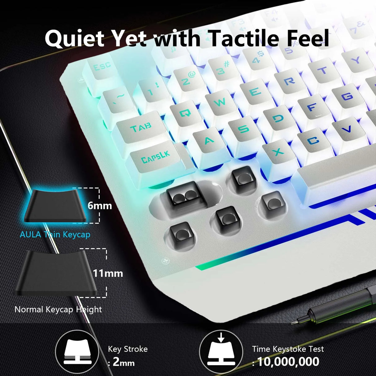 AULA T102 Wired Gaming Keyboard and Mouse Combo(T102W)