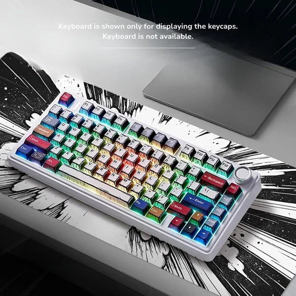 Comic Sublimation Keycaps 130 Qty | Compatible With All Kind of Keyboard | Comic keycaps (CK)