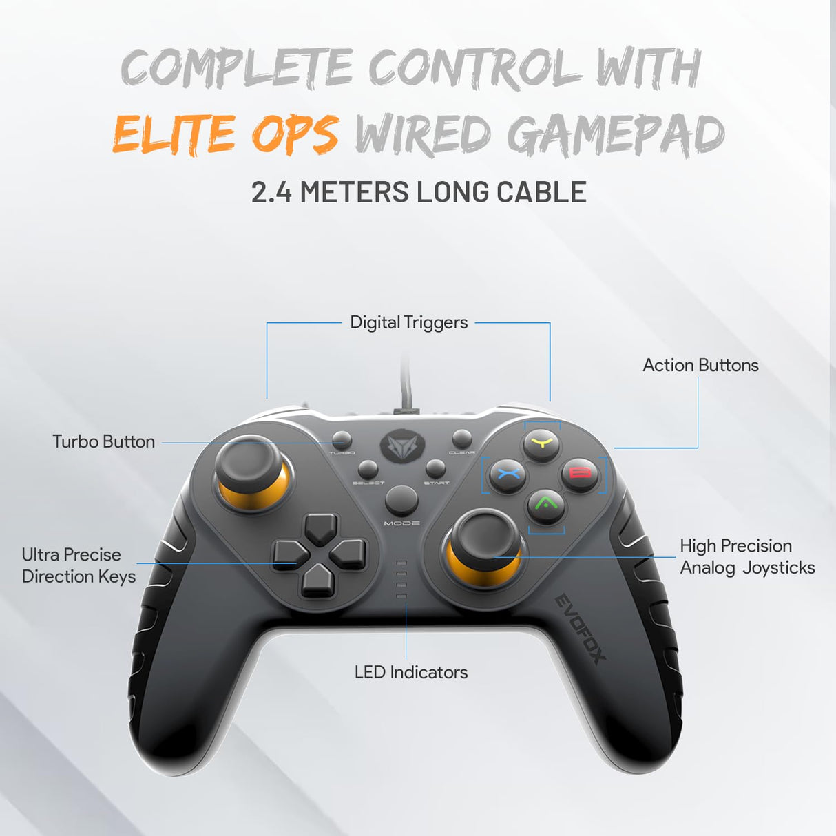 Amkette Evofox Elite Ops Wired Gamepad