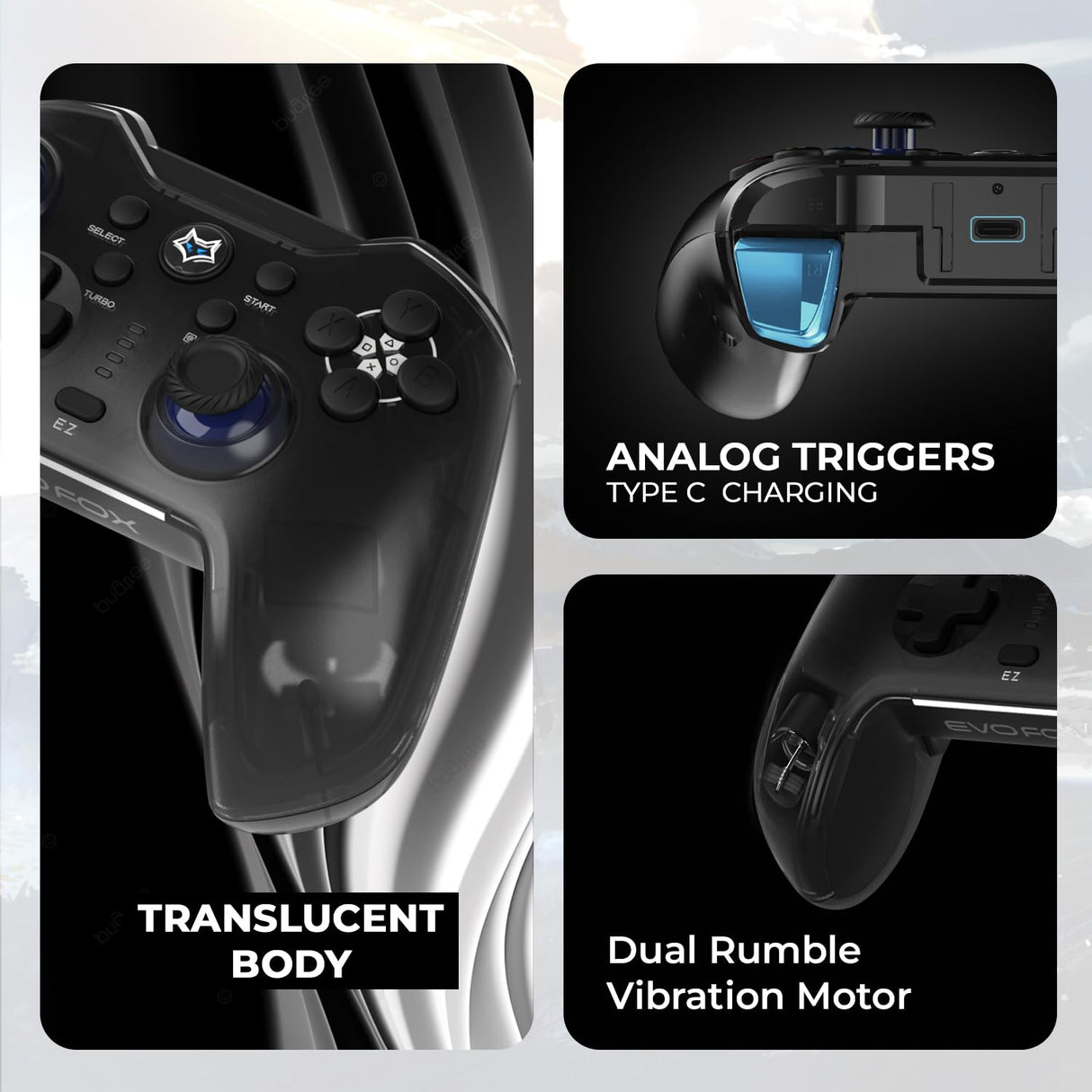 Amkette Evofox Go Smartphone Wireless Gamepad