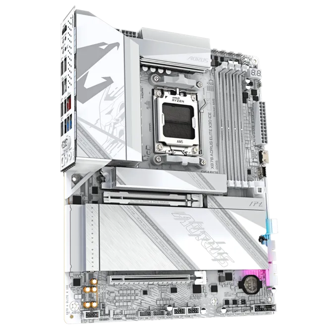 Gigabyte X870 Aorus Elite X3D Ice Motherboard