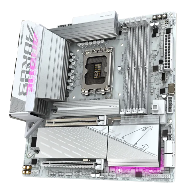 Gigabyte B860M Aorus Elite WiFi6E ICE LGA 1851 mATX Motherboard