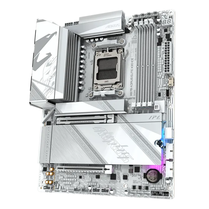 Gigabyte X870 Aorus Elite X3D Ice Motherboard