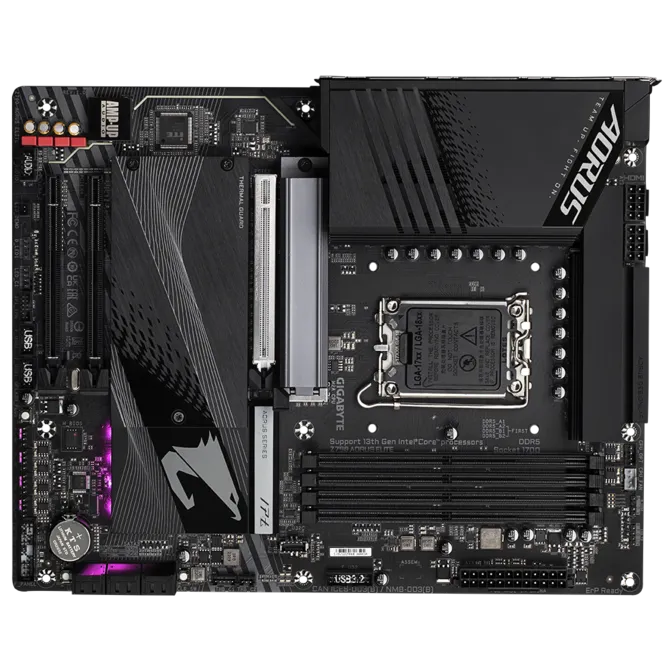 Gigabyte Z790 Aorus Elite DDR5 Intel Motherboard Supports Intel 12th, 13th & 14th Gen Processors