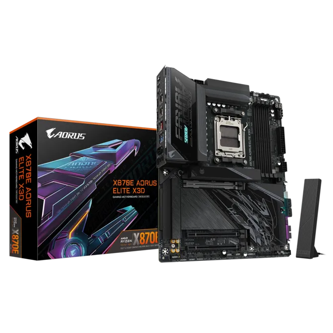 Gigabyte X870E Aorus Elite X3D ATX Motherboard
