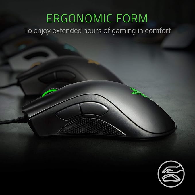 RAZER DeathAdder Essential Wired Ergonomic Gaming Mouse ( RZ01-03850100-R3M1 ) ( Black )
