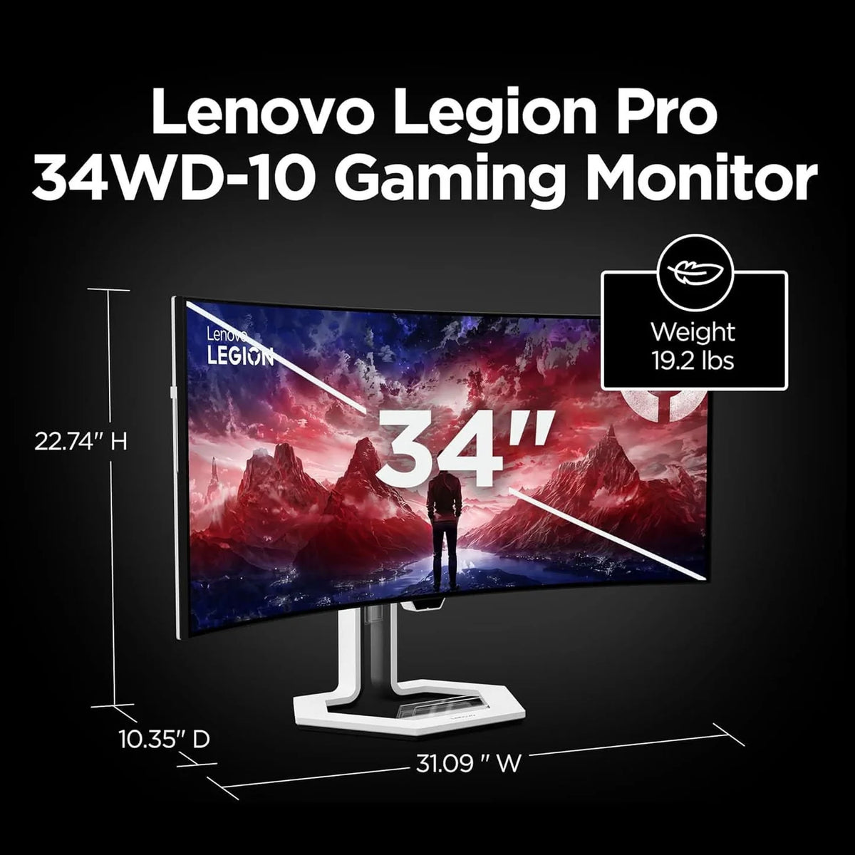 Lenovo Legion PRO 34WD-10 34inch 240Hz WQHD OLED Curved Gaming Monitor