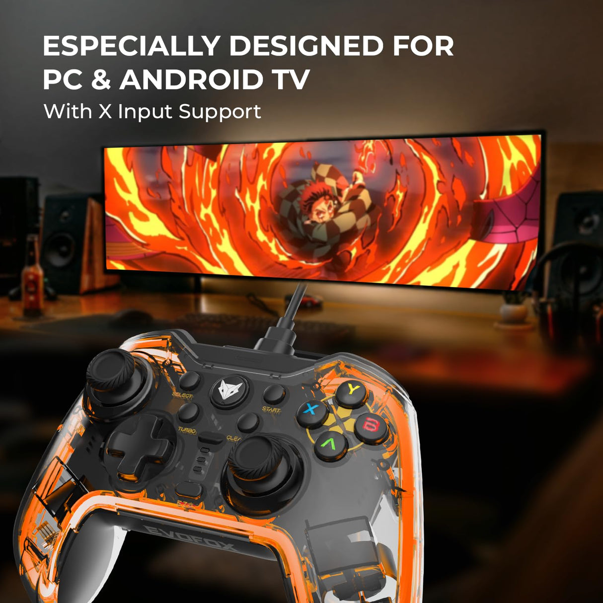 Amkette Evofox Elite X RGB Wired Gamepad