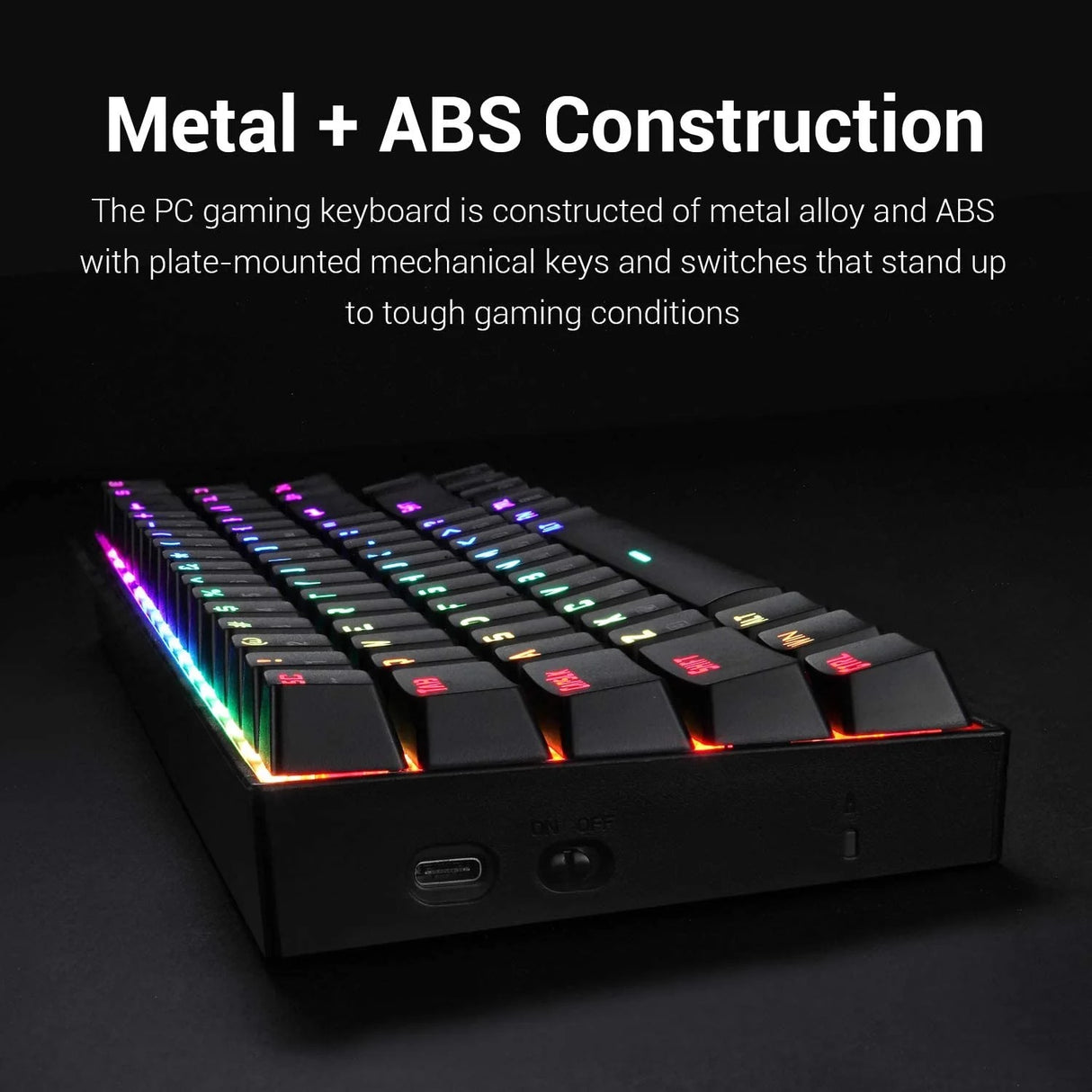 Deimos K599 - TKL 2.4Ghz+wired RGB Mechanical Keyboard (Red Switch)