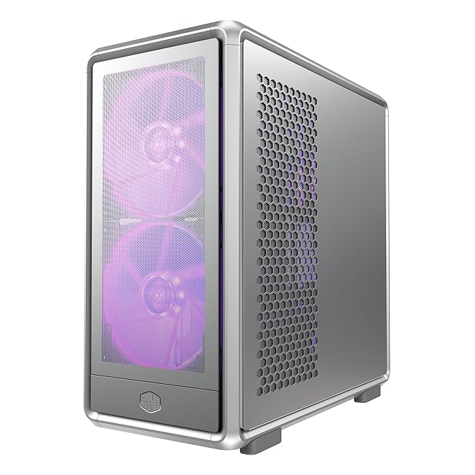 Cooler Master MasterFrame 600 Mesh ARGB Silver E-ATX Mid Tower Cabinet