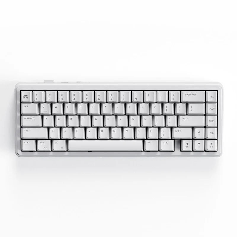 Cybeart Akula 65 - Compact 65% Wireless RGB Mechanical Keyboard (White)