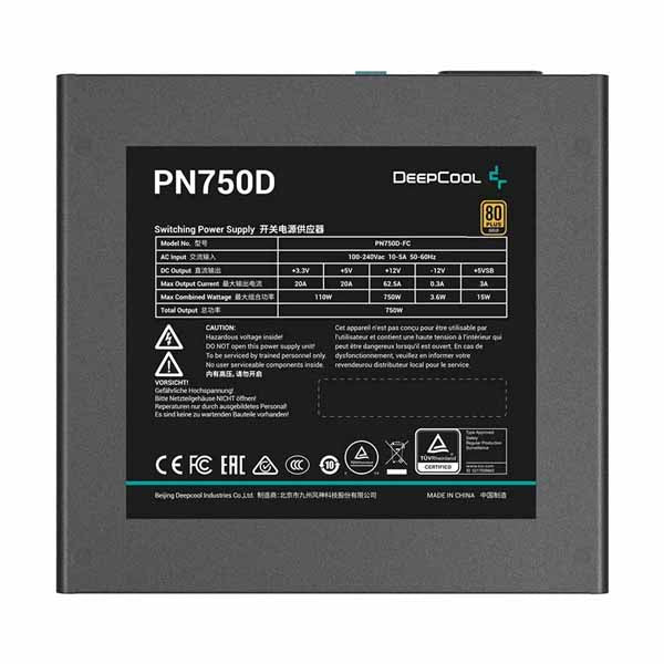 DEEPCOOL PN750D 750W 80+ Gold Non Modular ATX 3.1 Power Supply