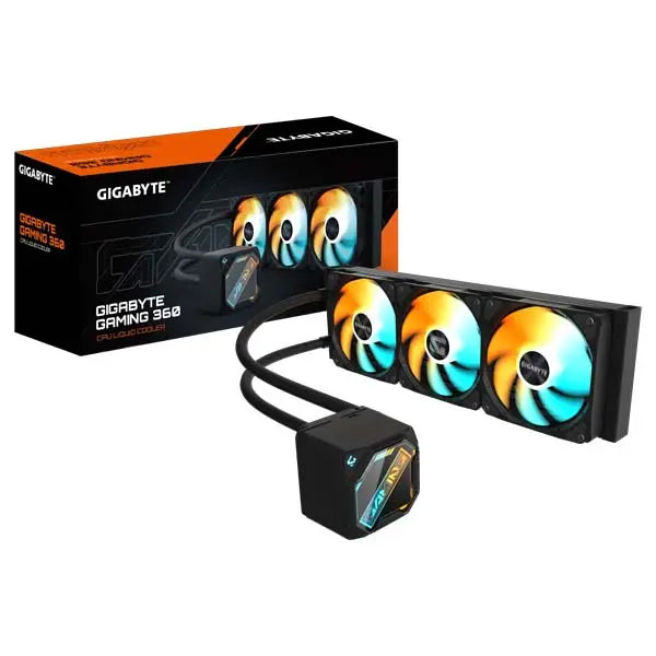 GIGABYTE GAMING 360 ARGB 360mm CPU Liquid Cooler (Black)