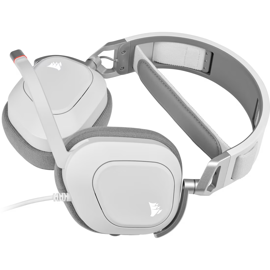 Corsair HS80 RGB USB Wired Gaming Headset White