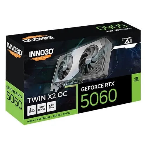 INNO3D RTX 5060 Twin X2 OC SFF 8GB GDDR7 Graphics Card