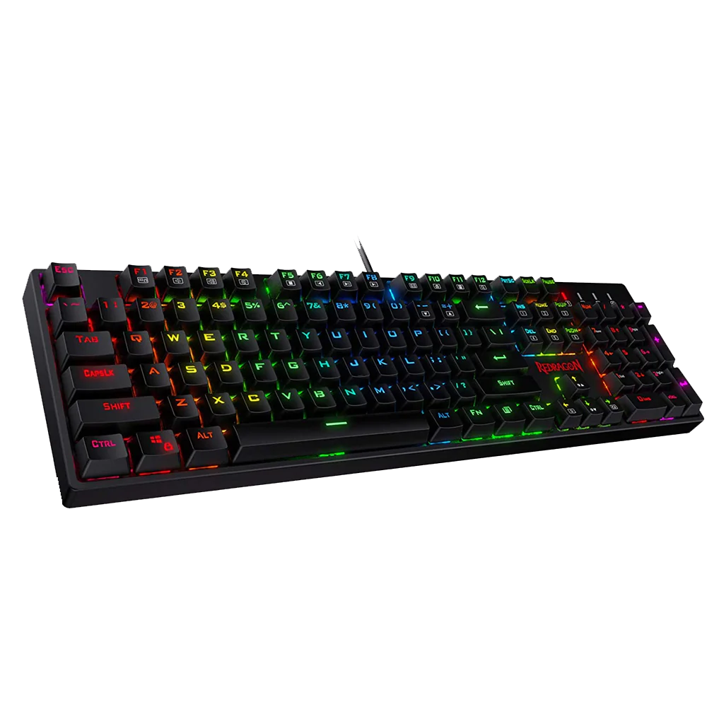 Surara K582 - 104 Keys Wired Mechanical Keyboard RGB (Red Switch)