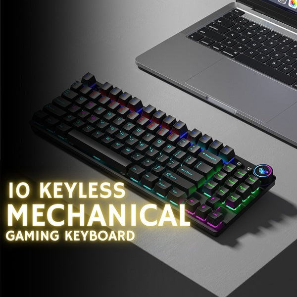 AULA M75 Tri-Mode (2.4G/Bluetooth/Wired) TKL Mechanical Gaming Keyboard With Knob