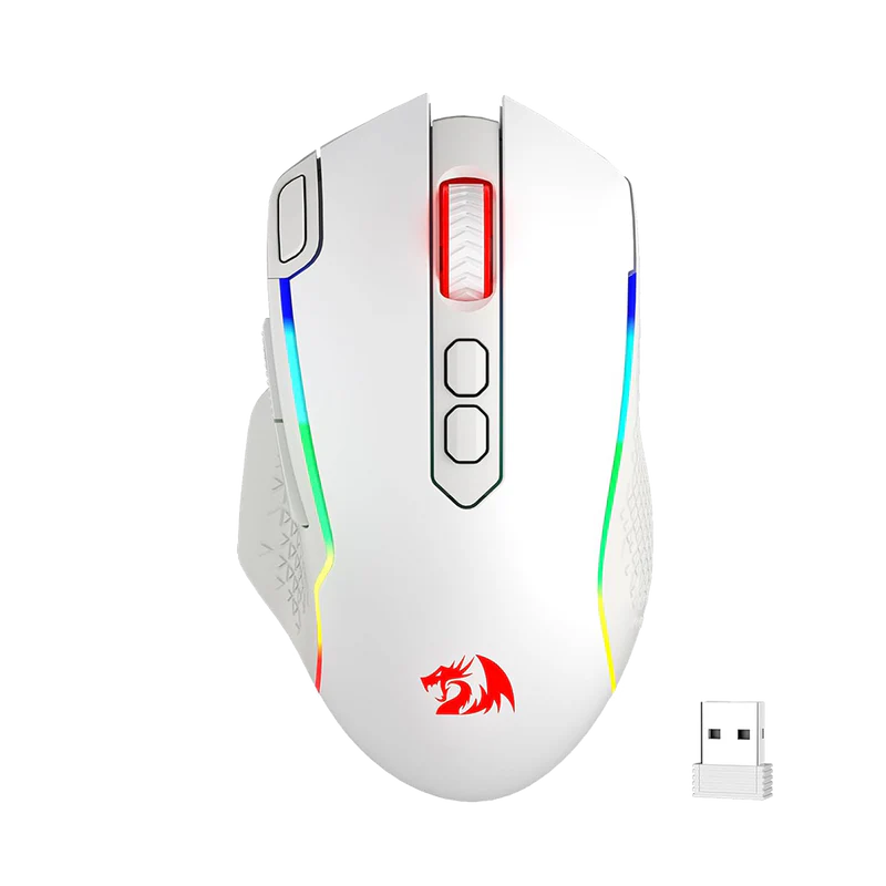 Taipan Pro M810 PRO RGB Wired And Wireless Mouse (White)