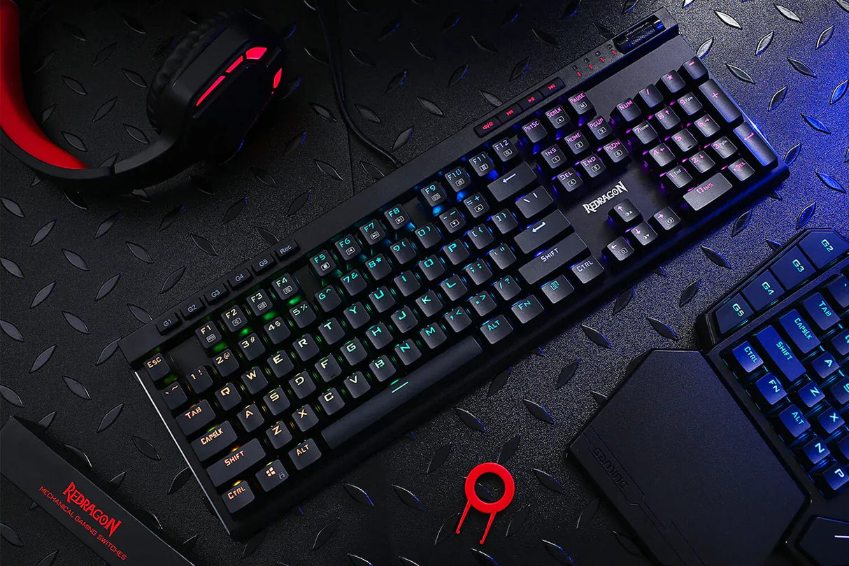 Vata K580 - 104 Anti Ghosting Keys Wired Mechanical Keyboard (Blue Switch)