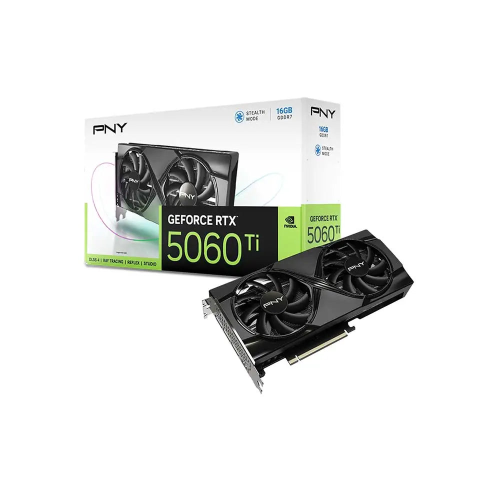 PNY RTX 5060 Ti Dual Fan 16GB GDDR7 Graphics Card