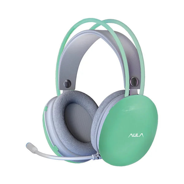 Aula S505 RGB Wired Gaming Headset With Adjustable Mic (Green)