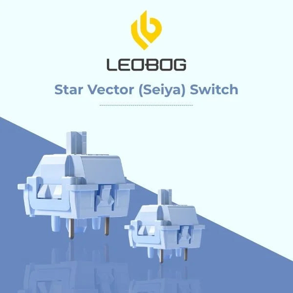 AULA LEOBOG Star Vector (Seiya) Linear Switch – Ultra-Smooth, Silent, Pre-Lubed, Hot-Swappable, Ideal for Custom Keyboards – 100pcs (SS100)