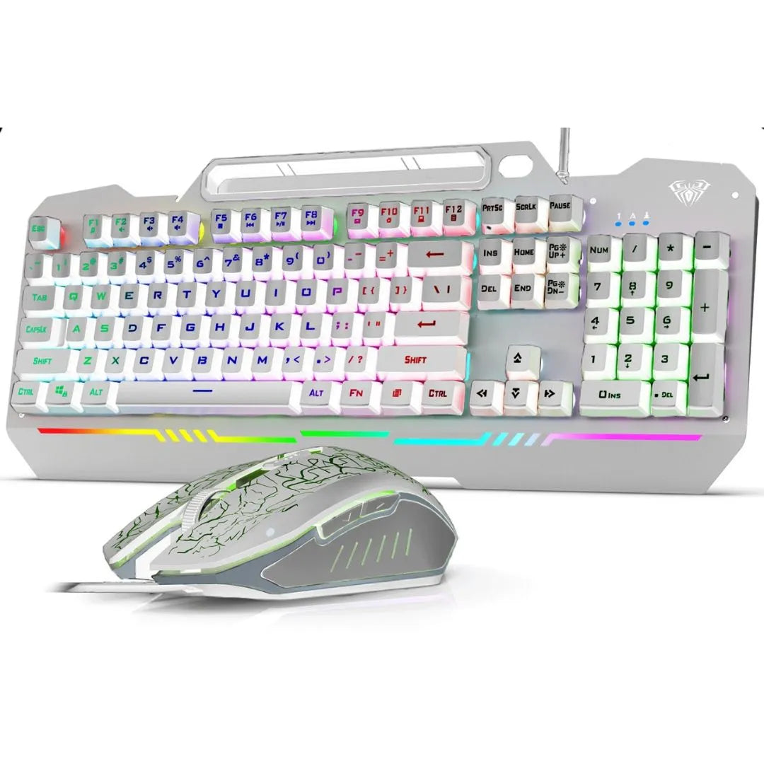 AULA T102 Wired Gaming Keyboard and Mouse Combo(T102W)