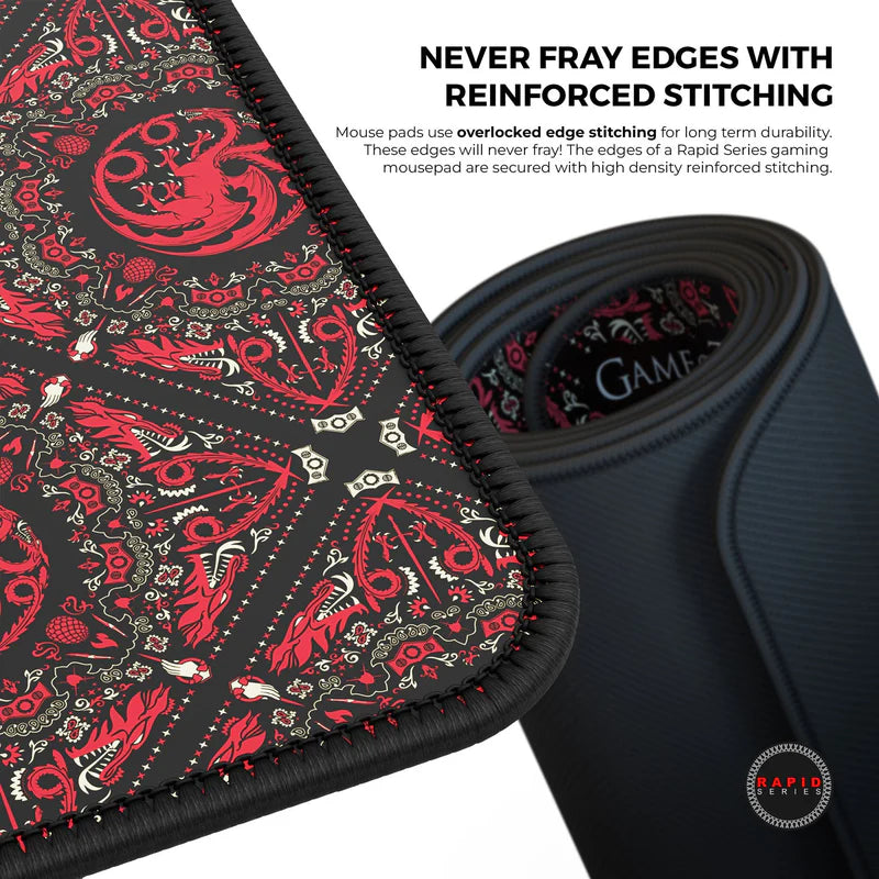 CYBEART House Targaryen XXL Gaming Mousepad ( Red )