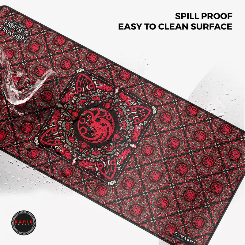 CYBEART House Targaryen XXL Gaming Mousepad ( Red )
