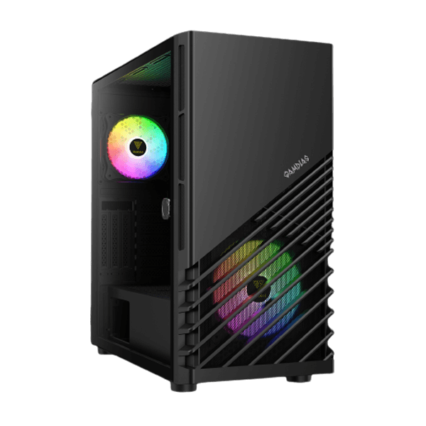 Gamdias Argus M4 ARGB (ATX) Mid Tower Cabinet (Black)