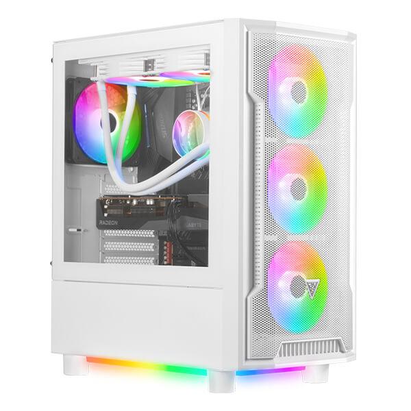 Gamdias Athena M6 ARGB (ATX) Mid Tower Cabinet (White)