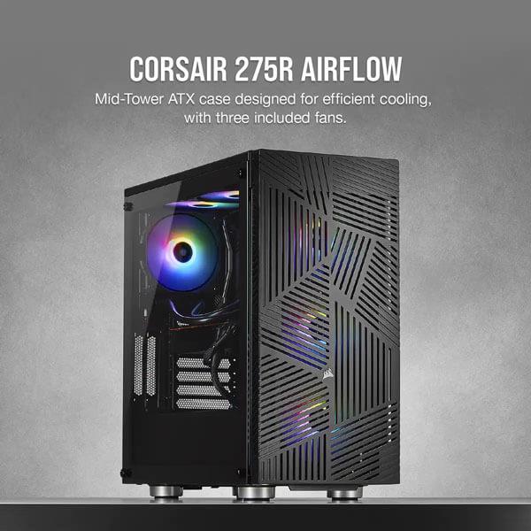 Corsair 275R Airflow (ATX) Mid Tower Cabinet (Black)