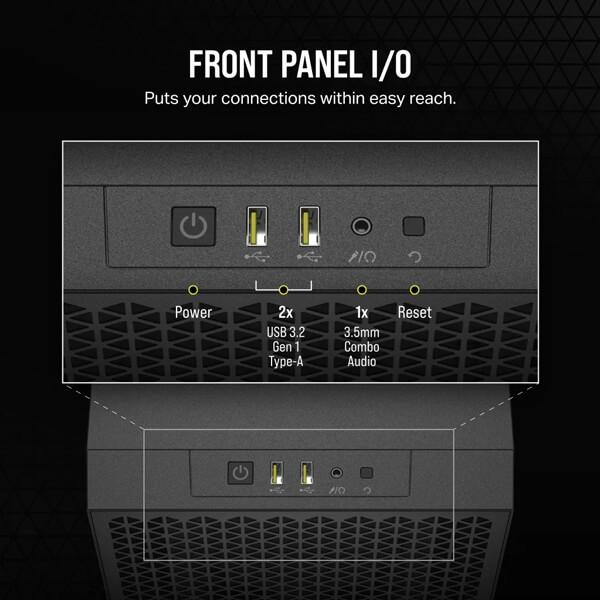Corsair 3000D Airflow Mid-Tower (ATX) Cabinet (Black)