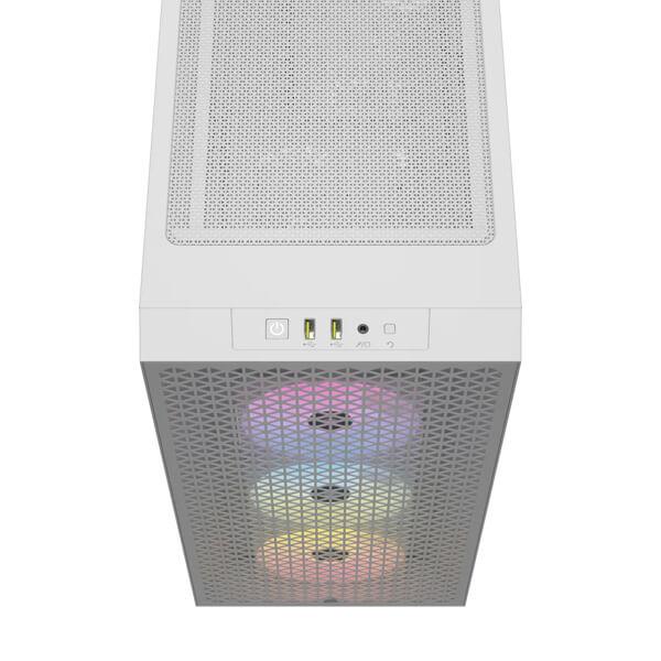 Corsair 3000D RGB Airflow Mid-Tower (ATX) Cabinet (White)