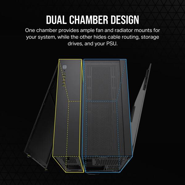 Corsair 6500D Airflow (E-ATX) Mid Tower Cabinet (Black)