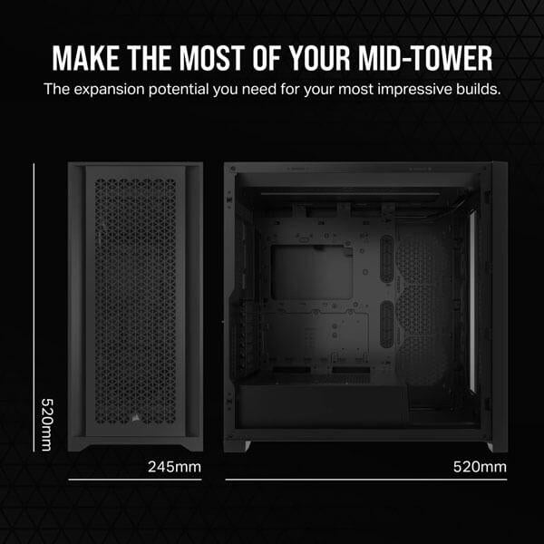 Corsair 5000D Core Airflow (ATX) Mid Tower Cabinet (Black)