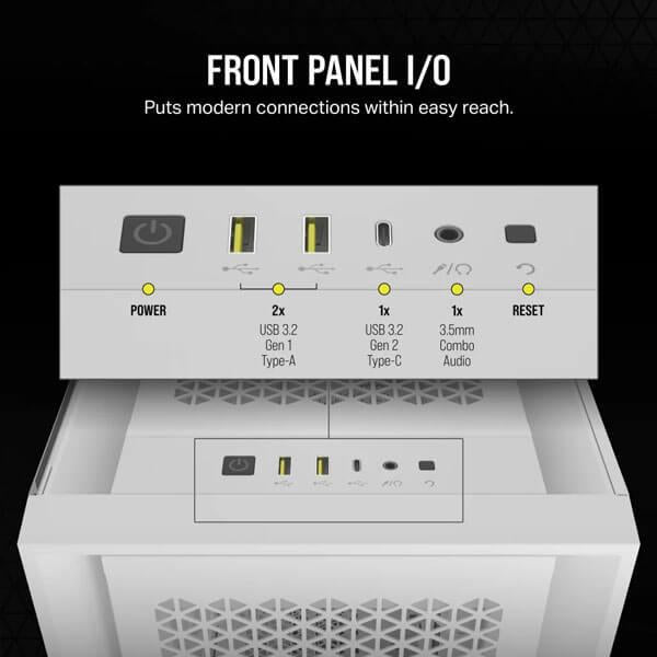 Corsair 5000D Core Airflow (ATX) Mid Tower Cabinet (White)