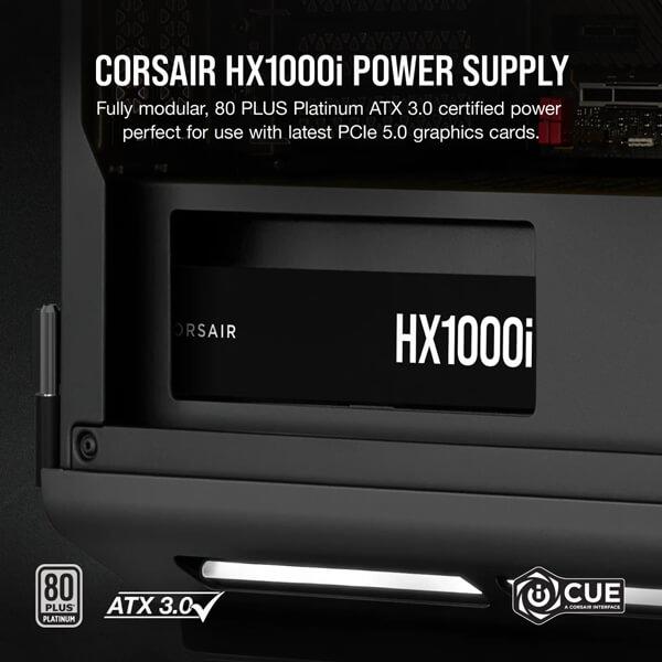 Corsair HX1000i 1000 Watt ATX 3.0 80 Plus Platinum SMPS