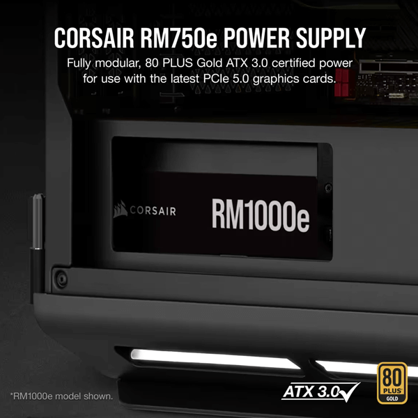 Corsair RM750e 750 Watt 80 Plus Gold ATX 3.0 SMPS