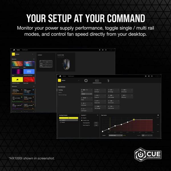 Corsair HX1200i 1200 Watt ATX 3.0 80 Plus Platinum SMPS