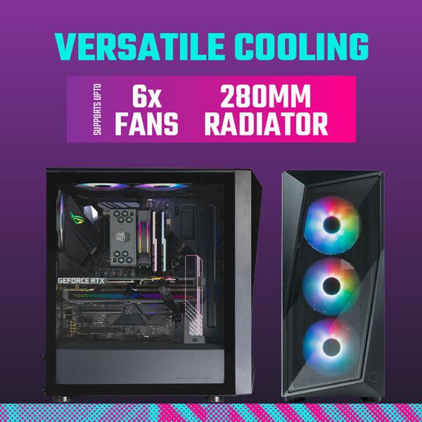 Cooler Master CMP 520 (ATX) Mid Tower Cabinet (Black)